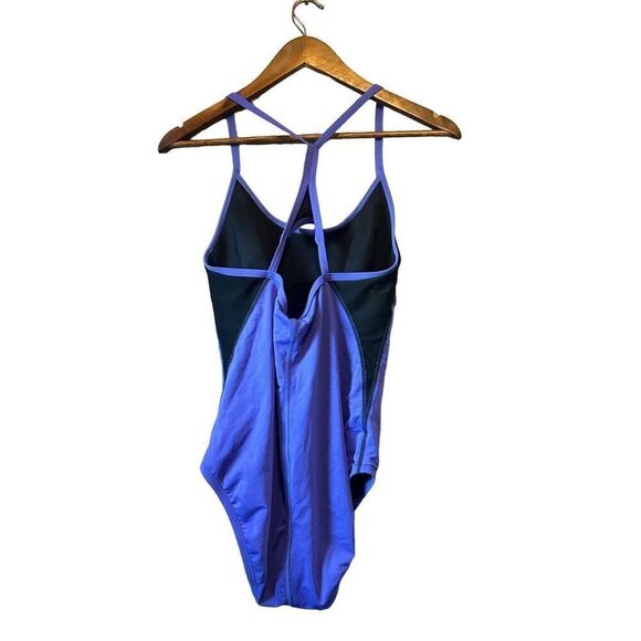 Speedo violet blue one piece swimsuit‎ size 9/10 - Picture 5 of 5